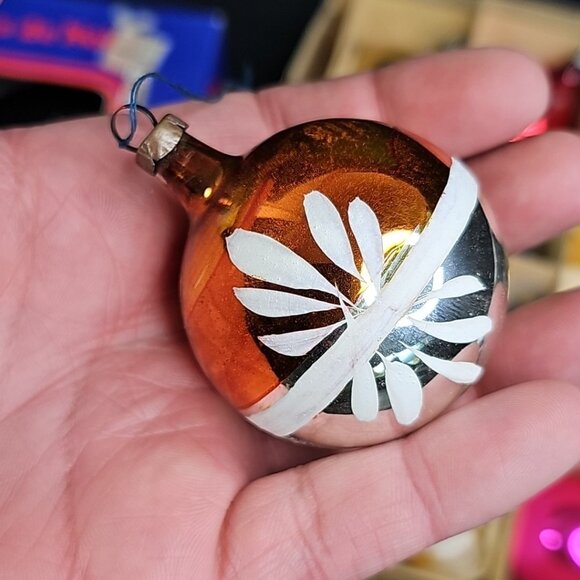 Vintage Christmas Ornaments 12pcs Various Types Glass Read - Picture 9 of 16